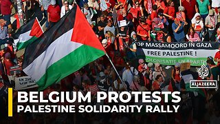 Tens of thousands protest in Brussels, demanding end to Israel's genocide on Gaza