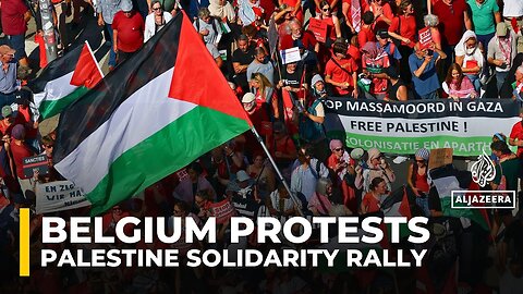 Tens of thousands protest in Brussels, demanding end to Israel's genocide on Gaza