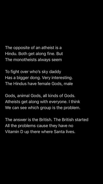 It’s all nature worship anyways