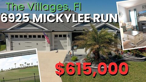 The Villages DREAM! Golf Course Living & 3 Garages in Newell | 6925 Mickylee Run