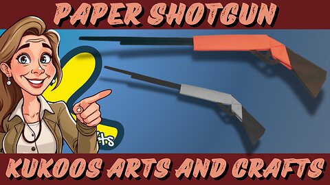 How to Make a Paper Shotgun | Origami Gun Craft