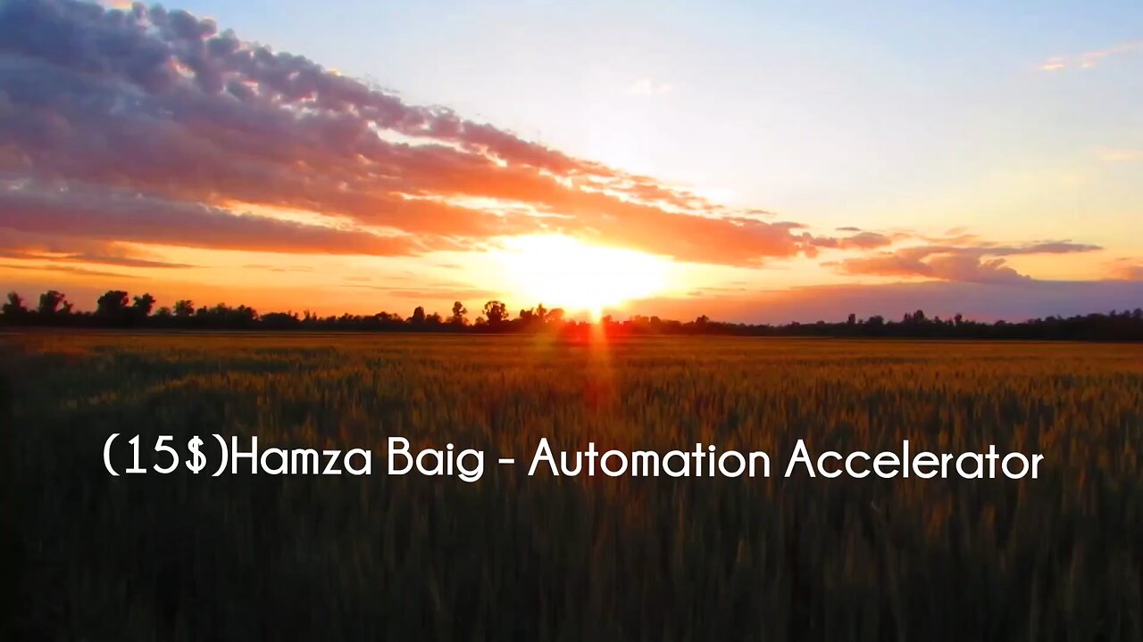 (CoursesLibrary.com)(15$)Hamza Baig - Automation Accelerator