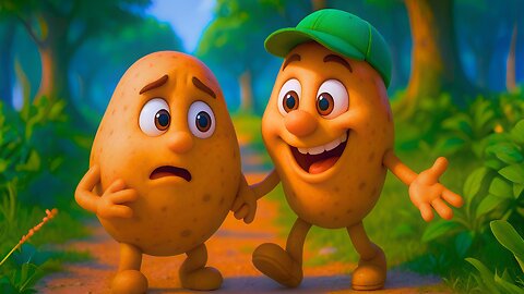 आलू कचालू कहाँ गए थे? 🥔 | Funny Hindi Cartoon Song | 3D Rhymes for Kids