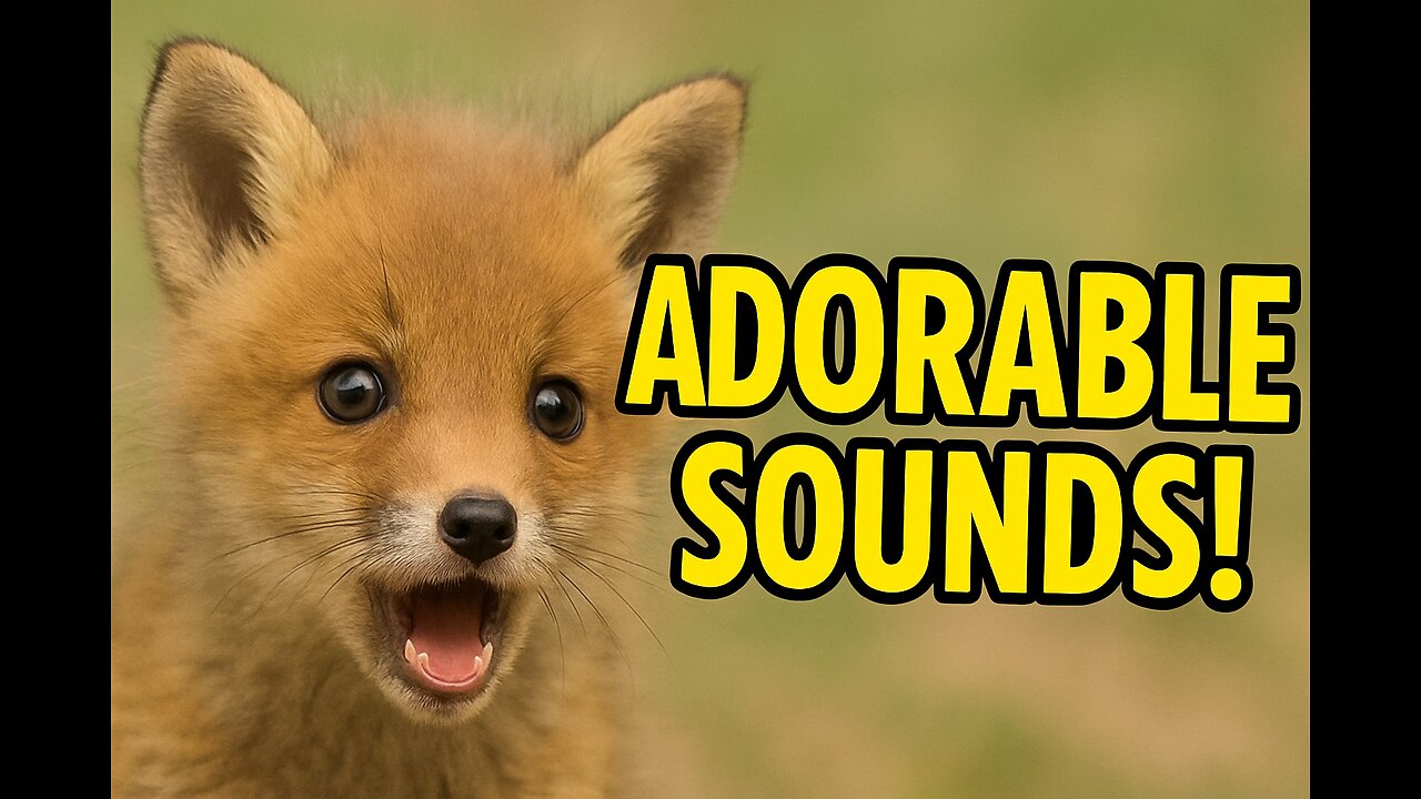 “Baby Fox CRIES for Attention 🦊 CUTEST Sound Ever”