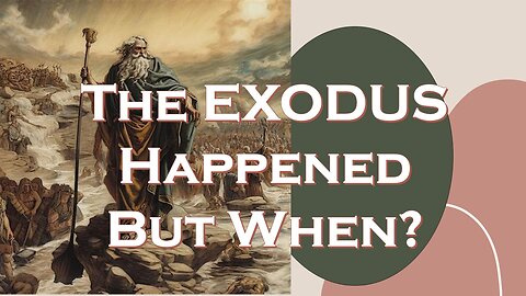Evidence for the Exodus- But Not When You Think!