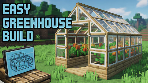 The Perfect Small Greenhouse for Minecraft Survival!