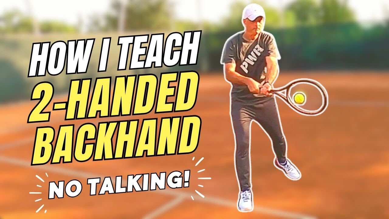 Complete TWO-HANDED BACKHAND Tennis Lesson - No Talking!