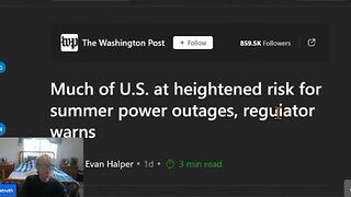 Much Of US At Heightend Risk For Summer Power Outages Warnning! More Govt Predictive Programming! Carol, NeverLoseTruth