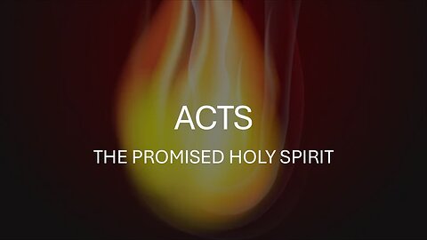 Acts: The Promised Holy Spirit