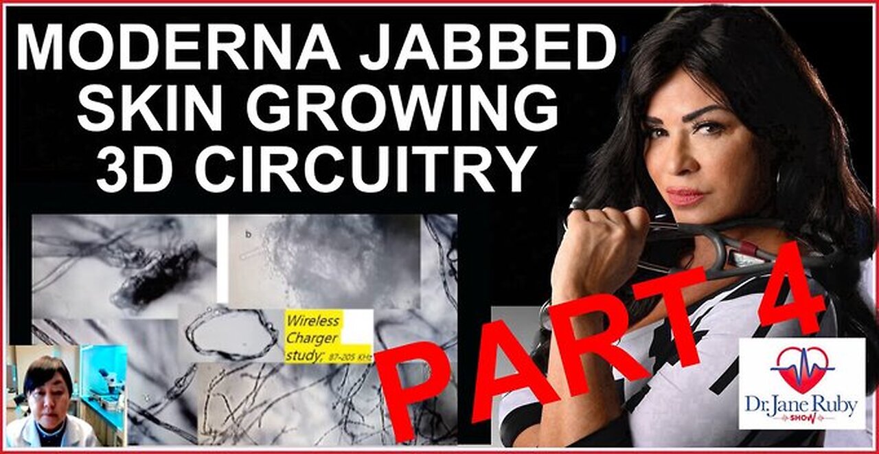 PART 4: PFIZER/MODERNA JABBED SKIN GROWING CIRCUITRY Dr. Jane Ruby