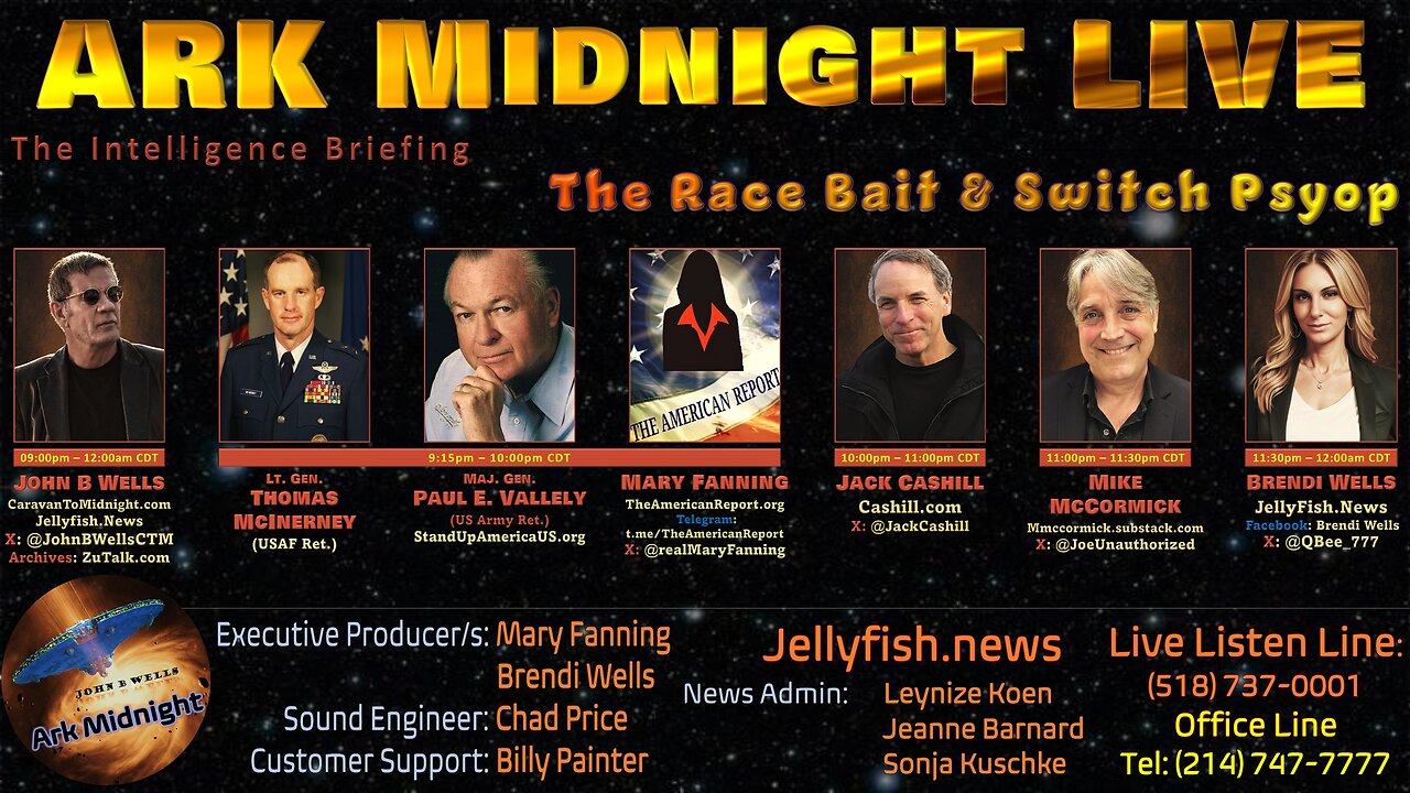 The Intelligence Briefing /The Race Bait & Switch Psyop - John B Wells LIVE