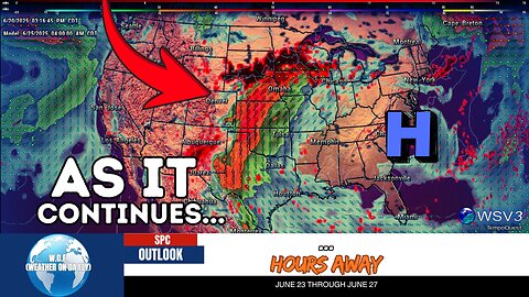 ⚠️ Severe Storm Risks: Plains, Midwest to New England! June 23-27 Outlook...