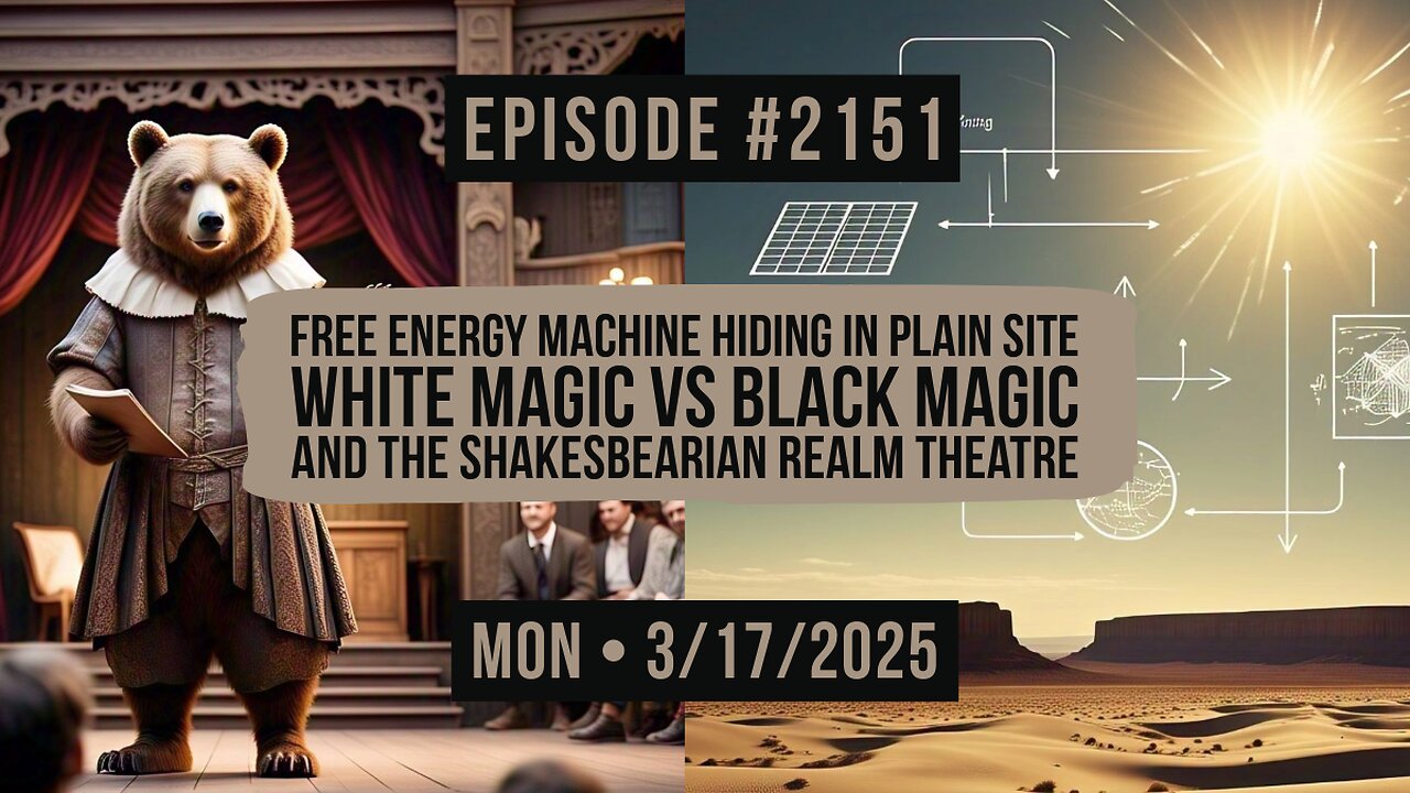 Owen Benjamin | #2151 Free Energy Machine Hiding In Plain Site, White Magic Vs Black Magic And The Shakesbearian Realm Theatre