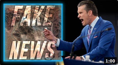 BREAKING VIDEO: SecDef Pete Hegseth Drops Truth Bombs On Fake News Media For Pushing False Narrative That President Trump's Strikes On Iran Were A Failure As They Attempt To Advocate For Regime Change