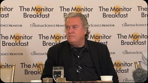 Steve Bannon Speaks at Christian Science Monitor Breakfast