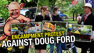 Far-left protesters occupy Queen's Park lawn in opposition to mining project
