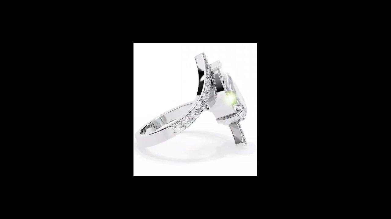 IGI认证梨形切割实验室培育钻石戒指，绕线设计，黄金订婚戒指，实验室打造钻石首饰,IGI Certified Pear Cut Lab Grown Diamond Ring