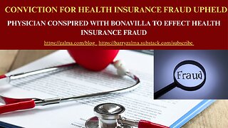 Conviction for Health Insurance Fraud Upheld