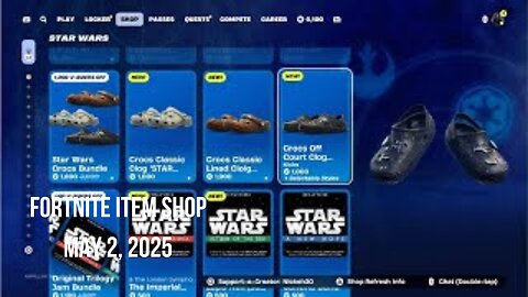 Fortnite Item Shop|May 2, 2025(*New* Star Wars Stuff & More)