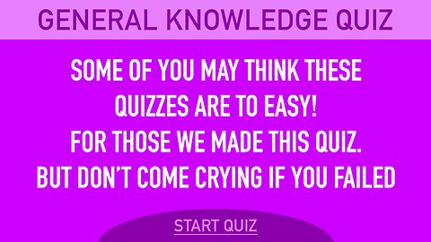 Don't come crying if you failed!