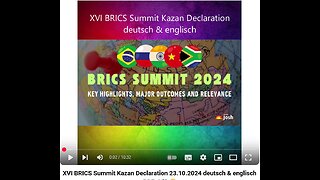 XVI BRICS Summit Kazan Declaration deutsch & englisch PDF~ViD 😉 23.10.2024 reup