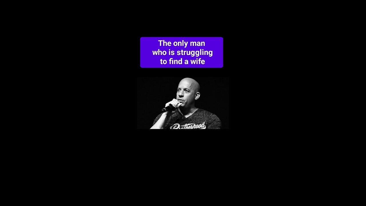 The only man who is struggling to find a wife