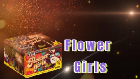 Nico - Flower Girls - 64 Schots Vuurwerk Cake