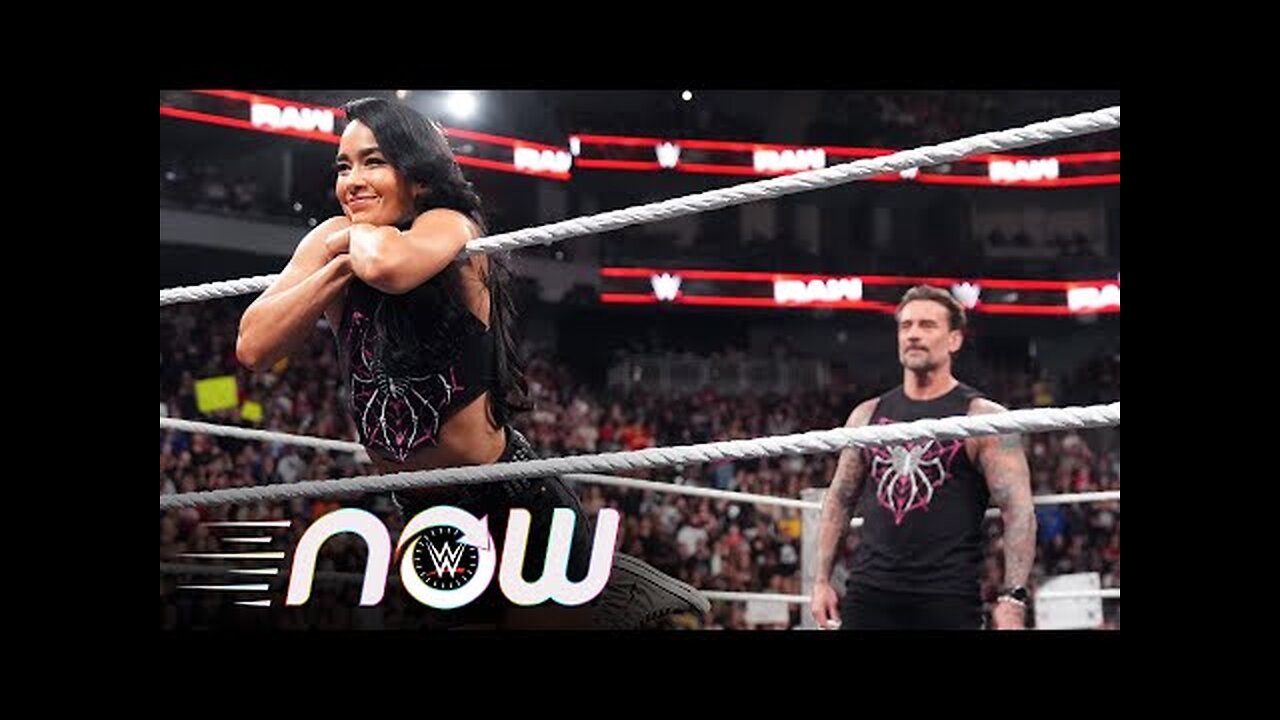 CM Punk and AJ Lee come face-to-face with Seth Rollins and Becky Lynch_ WWE Now, Sept. 15, 2025