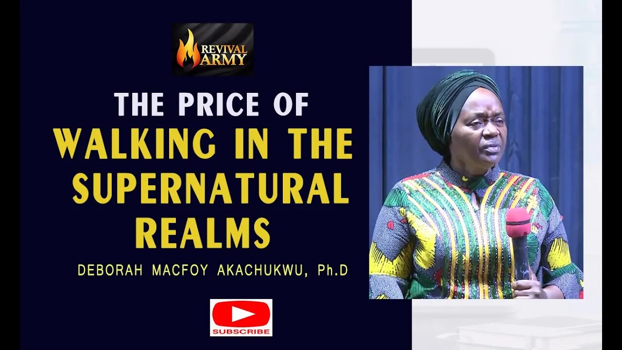 THIS IS THE PRICE OF WALKING IN THE SUPERNATURAL REALMS