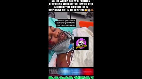 #LilWoody speaks out from da hospital after #motorcycle accident on Peters Street in #ATL 🚨🙏#Atla