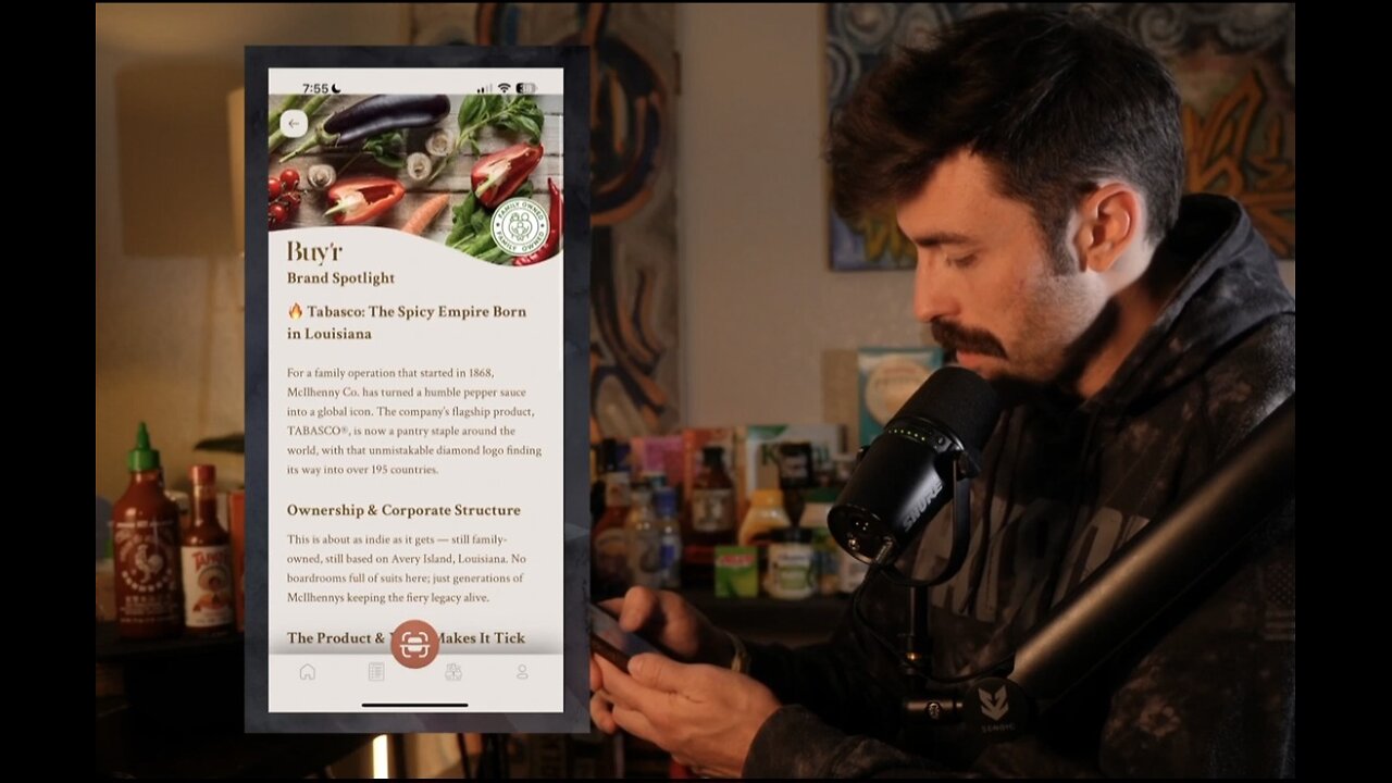 Ian Carroll ~ Buy'r launch afterparty- Who really owns everything in the grocery store???