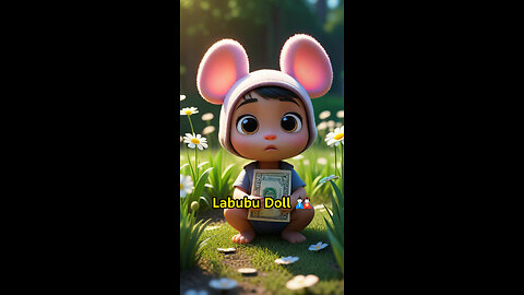 Labubu Doll’s Magic Dollar 🌟 | AI Cartoon Short #cartoon #animation #shorts
