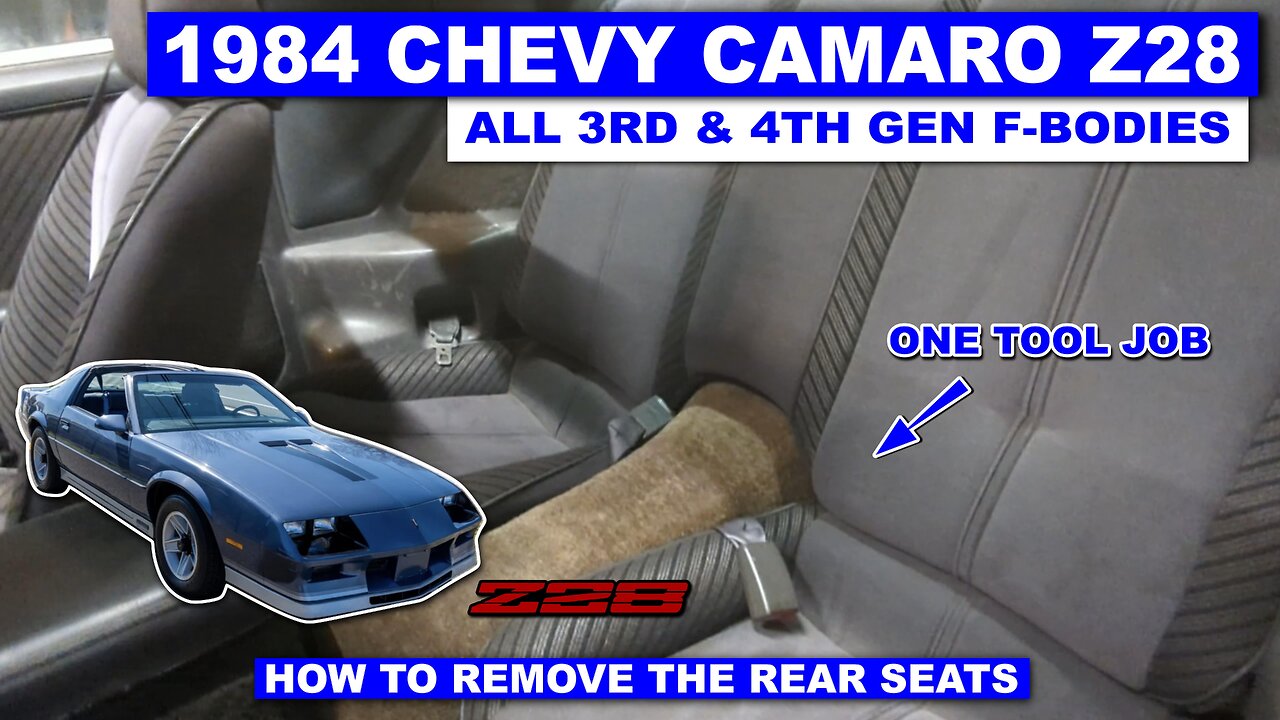 How To Remove Rear Seats - 3rd & 4th Gen F-Bodies