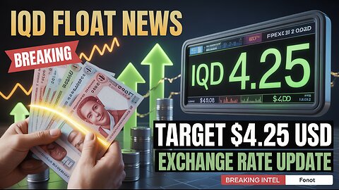IQD Float Breaking News IMO $4.25 Dollar Exchange Target 💥 Iraqi Dinar News