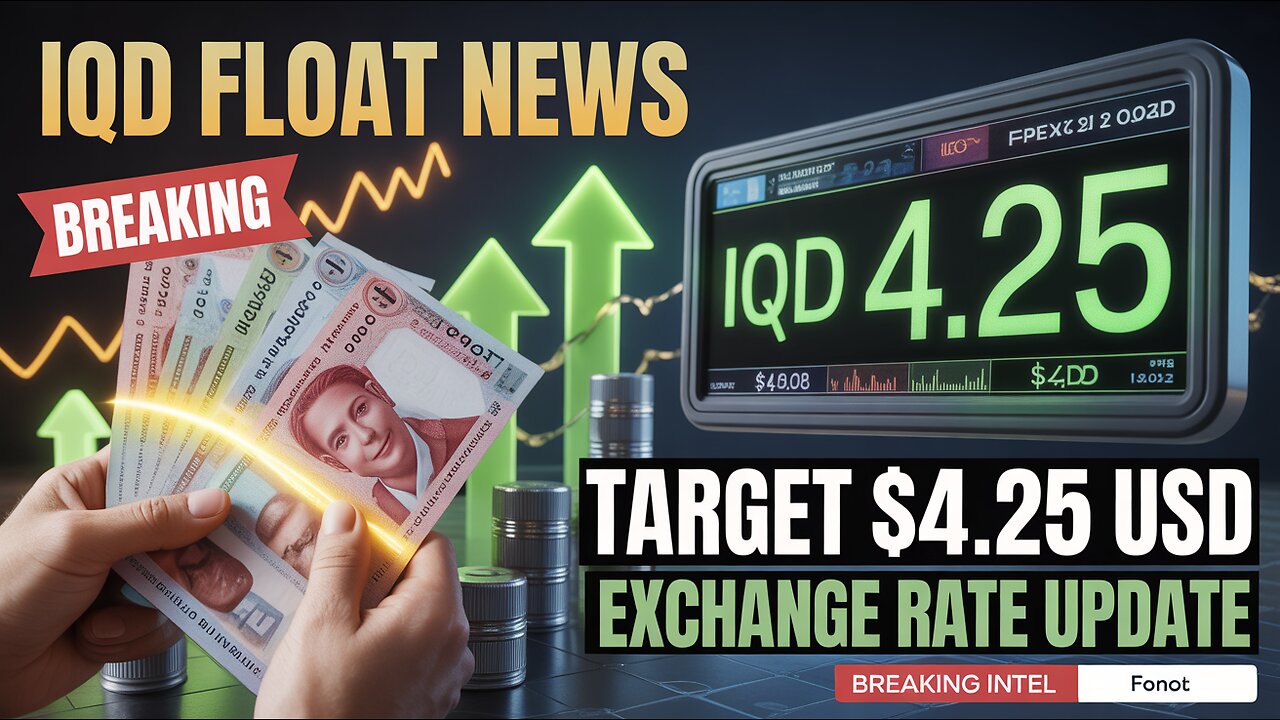 IQD Float Breaking News IMO $4.25 Dollar Exchange Target 💥 Iraqi Dinar News