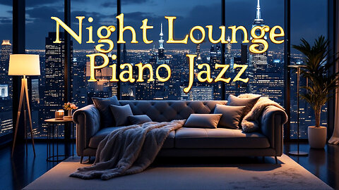 Night Lounge Piano Jazz | Cozy Late-Night Ambience