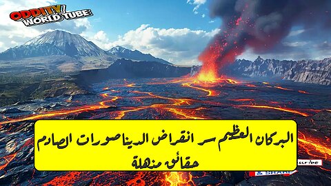 البركان العظيم : سر انقراض الديناصورات الصادم! حقائق مذهلة #ديناصورات #براكين #تاريخ