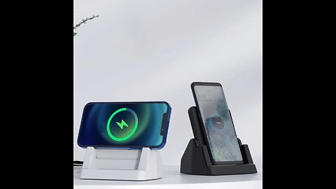 Multi-function Charging Dock, with Wired & Wireless Charging, for iPhone, Android Devices