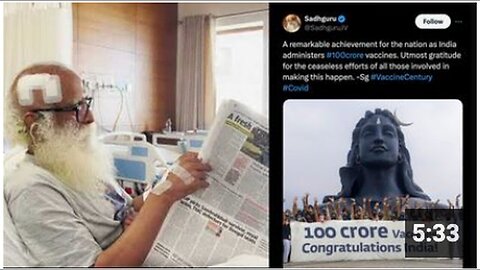 "Sadhguru Undergoes Brain Surgery Following Brain Bleed, Reports WEF Guru"