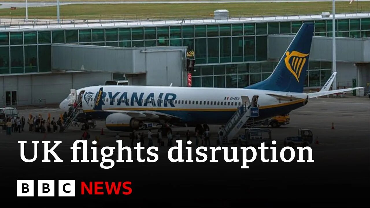 Flights resume after UK air traffic control issue but disruption continues | BBC News