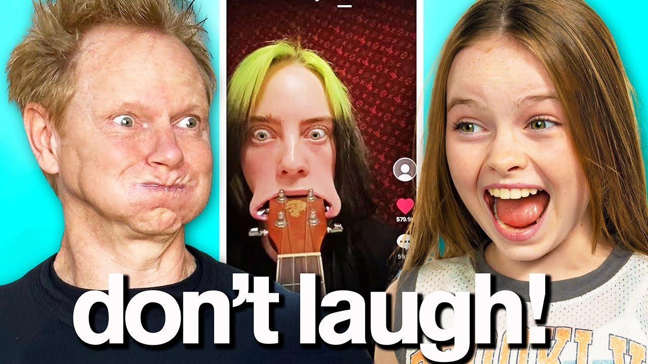 My Daughter's Try Not to Laugh tiktok Challenge!