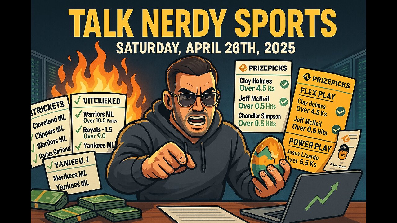 4/26/25 - Saturday Annihilation: Vasil’s 8 Sharp Picks and 2 PrizePicks Built for Blood 💥📈