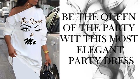 Review about this Women's Elegant Long Sleeve T-Shirt Dress with "The Queen Is Me