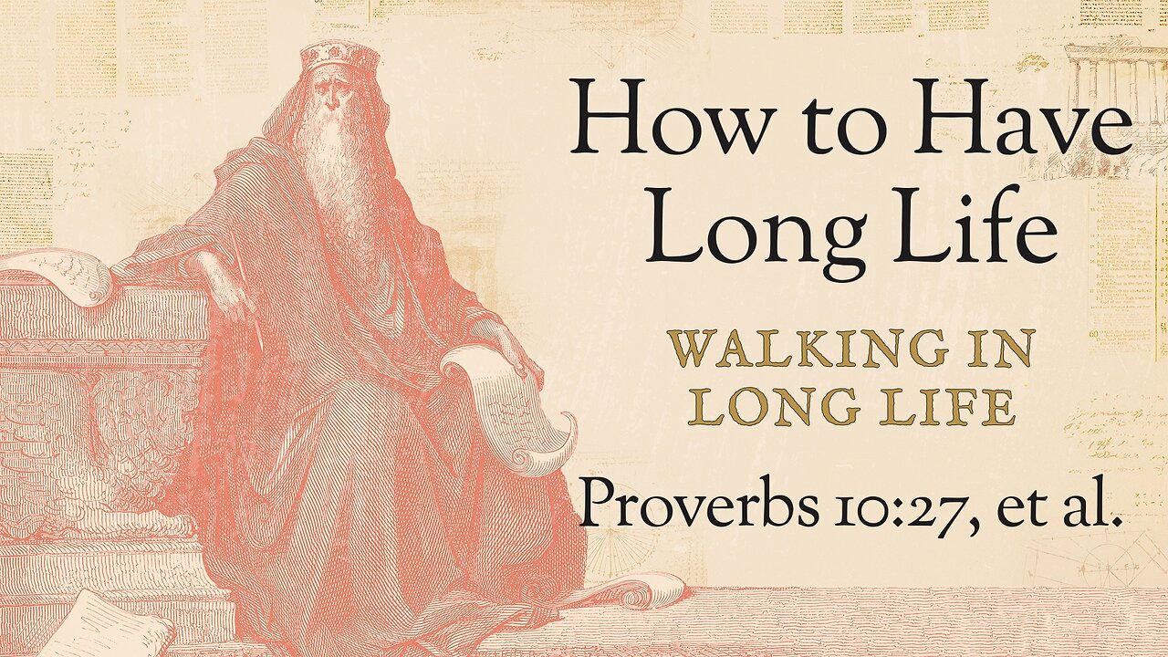 July 23, 2025 - Midweek Service - Walking in Long Life (Prov. 10:27, et al.)