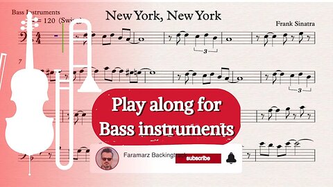 New York, New York - Frank Sinatra | Play along for Bass instruments