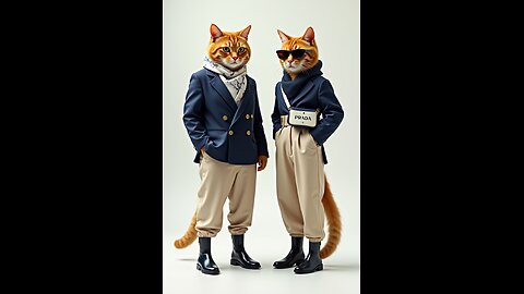 Chubby Cat x Prada | AI Fashion Lookbook for Luxury Brands