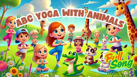ABC Yoga with Animals 🐒🧘‍♀️ | Fun Alphabet Song & Movement for Kids