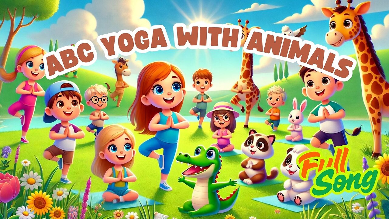 ABC Yoga with Animals 🐒🧘♀️ | Fun Alphabet Song & Movement for Kids