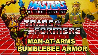Bumblebee Armor Man-at-Arms - Masters of the Universe X Transformers - Unboxing & Review