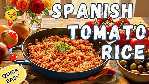 Better Than Paella? Authentic Spanish Tomato Rice! (Arroz con Tomate)🍅🥘